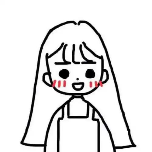 头像简约女生卡通简笔画