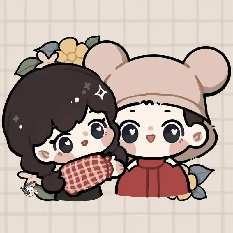 加饭姐弟|q版头像·一起迎接春天叭 浅画一下加饭姐弟叭
