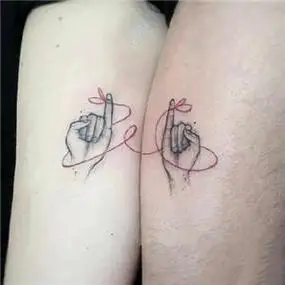 适合恋人的各种个性情侣头像纹身霸气一对