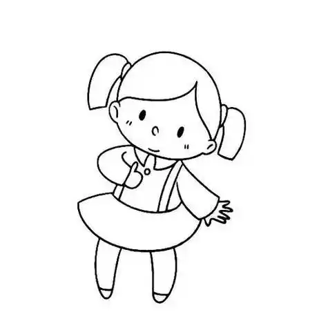 穿裙子女人简笔画穿裙子女孩简笔画穿裙子女生简笔画