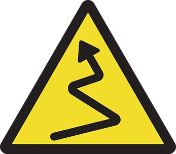 道路连续转弯标识