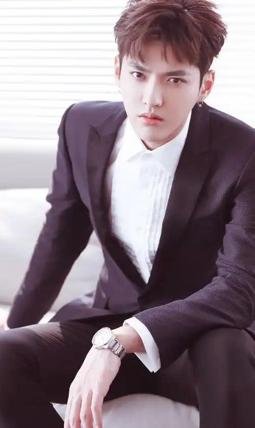 加拿大籍吴亦凡西装穿出了小鲜肉的清新感魅力值很高