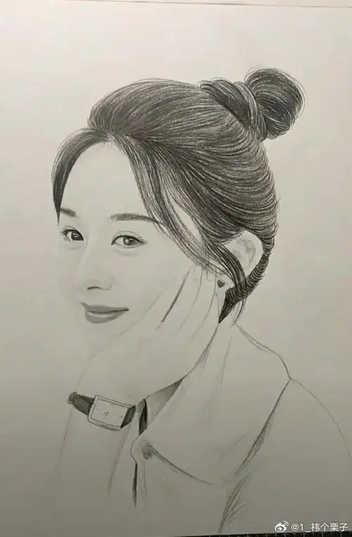 96#赵丽颖贾小朵#96#赵丽颖在人间#颖火虫的素描简直神了@赵丽