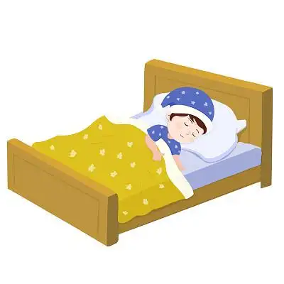 卡通儿童睡觉png素材