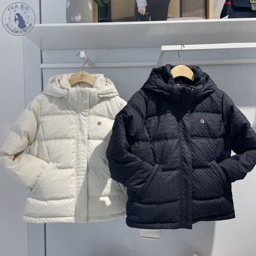 fila斐乐2022冬季新品女装短款鸭绒时尚休闲运动羽绒服f11w241909