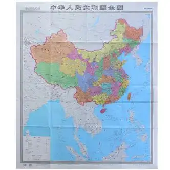 《2023新版 国家版图系列-竖版中华人民共和国地图全图 1.4米*1.1米