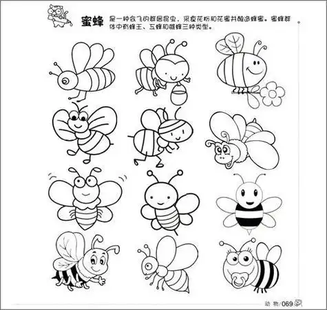 大全儿童简笔画大全儿童画画简易画儿童3-6岁幼儿园绘画启蒙分步学画1