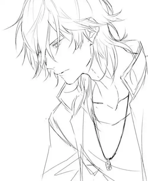 古风漫画黑白图片动漫古风黑白头像男生