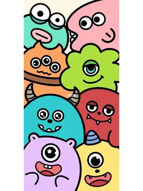 589期手机壁纸一堆小怪兽