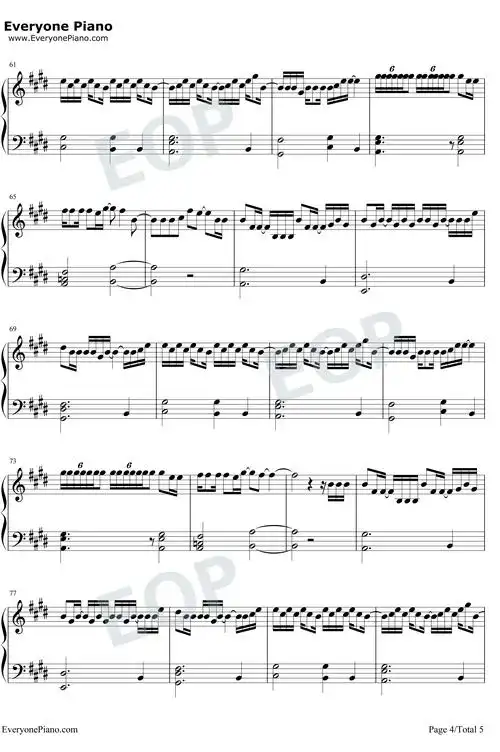 你要的全拿走钢琴谱_胡彦斌