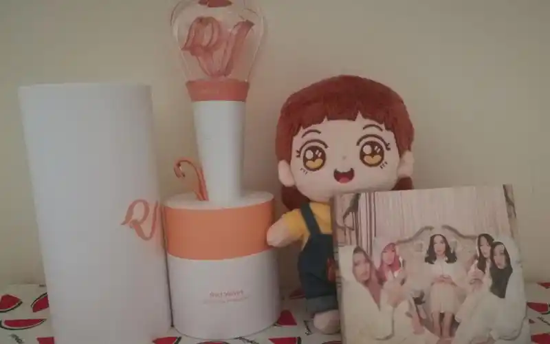 redvelvetsm家第一支女团应援棒开箱亮灯仪式迷你二辑拆专