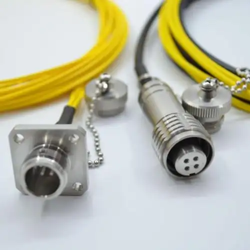 6芯光纤连接器 2光2电水密 1光3电水密圆形连接器