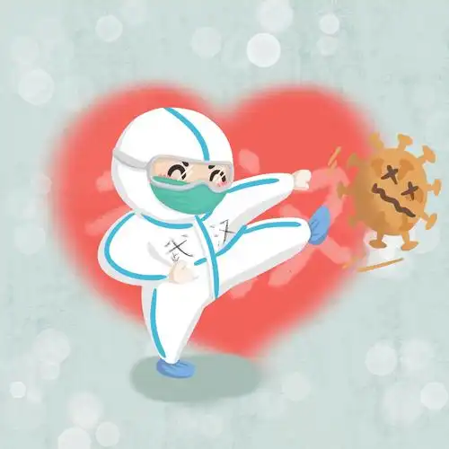 防疫战役即将胜利!为医护人员画了一组卡通画!加油!