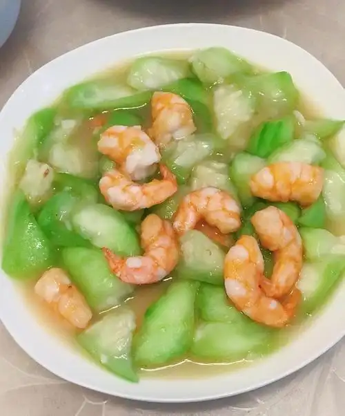 丝瓜焖虾仁