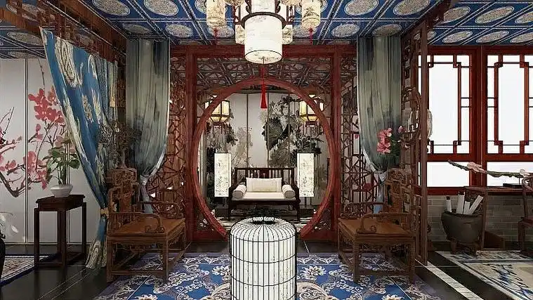 宫廷戏场景布置设计翊坤宫