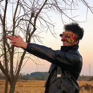 阿祖面具新警察故事电影同款酒吧蹦迪耍酷装扮道具cos阿祖面具