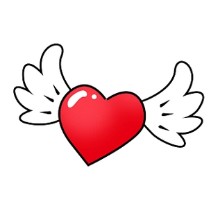 【卡通爱心天使翅膀】图片免费下载_卡通爱心天使翅膀素材_卡通爱心