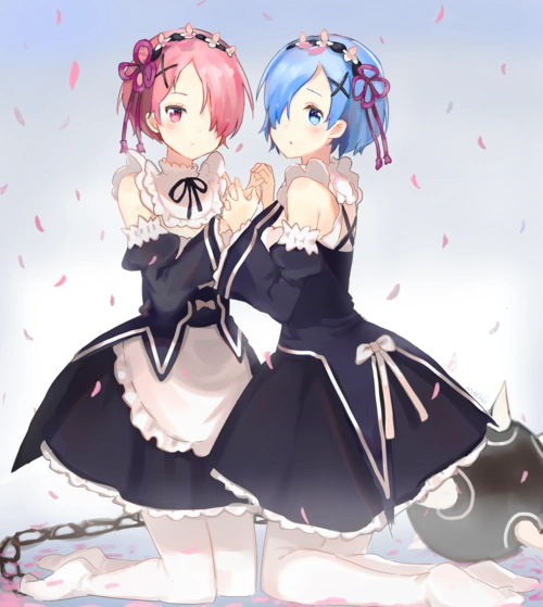 【侵删】remrem and ramram | mochii p站_… _ re:ゼロから始める异