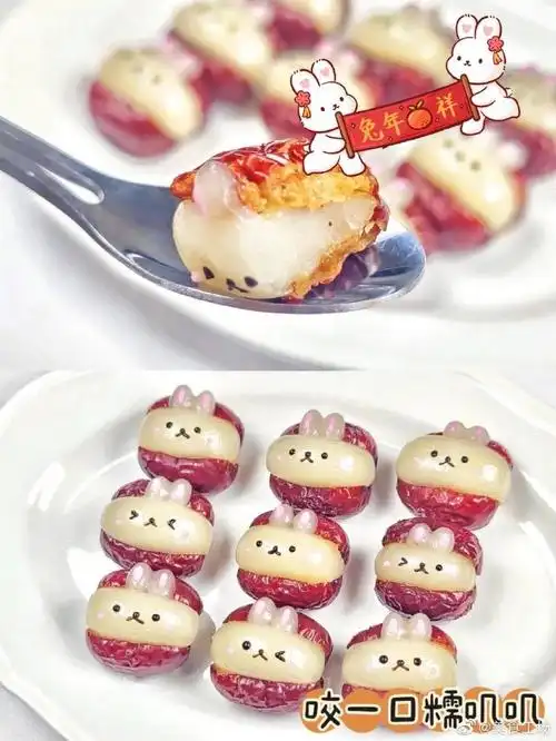 被新年甜品可爱到了