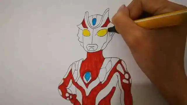 教你们一分钟画出帅气的杰诺奥特曼