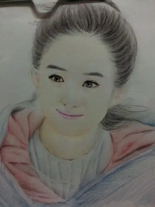手绘 素描 彩铅 花千骨 赵丽颖