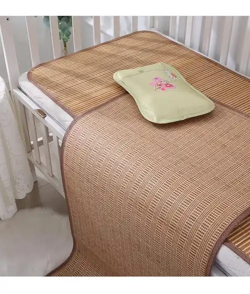 线下同款十月婴儿凉席儿童竹席夏季幼儿园专用午睡推车席子定做宝宝竹