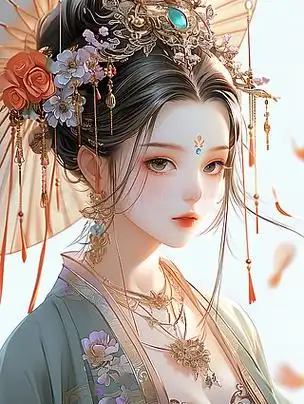 古风动漫美女ai图片免费下载_ai素材大全-千图网