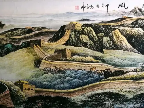 张震鸣山水《长城雄风》