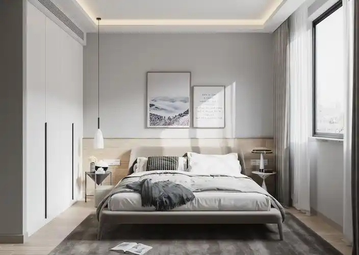 81平米北欧风格卧室装修效果图片