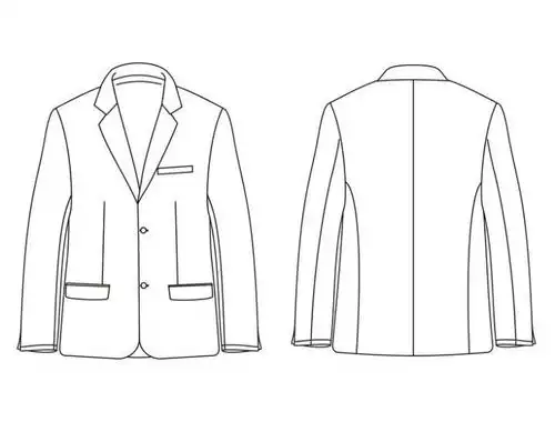 西装款式图
