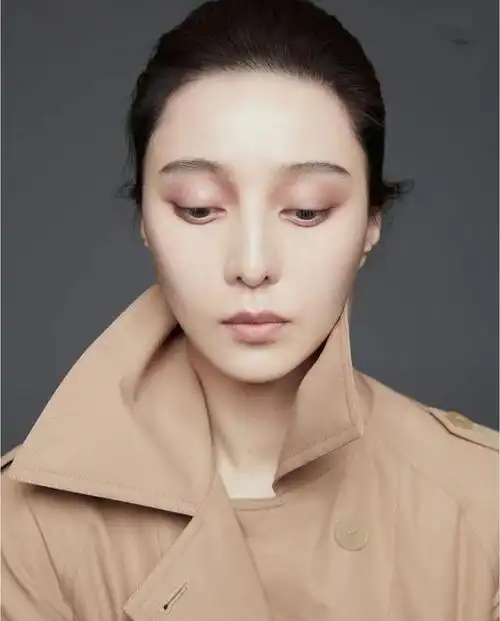 范冰冰眼线很薄,大双眼皮更好看,眼睛看起来更大.