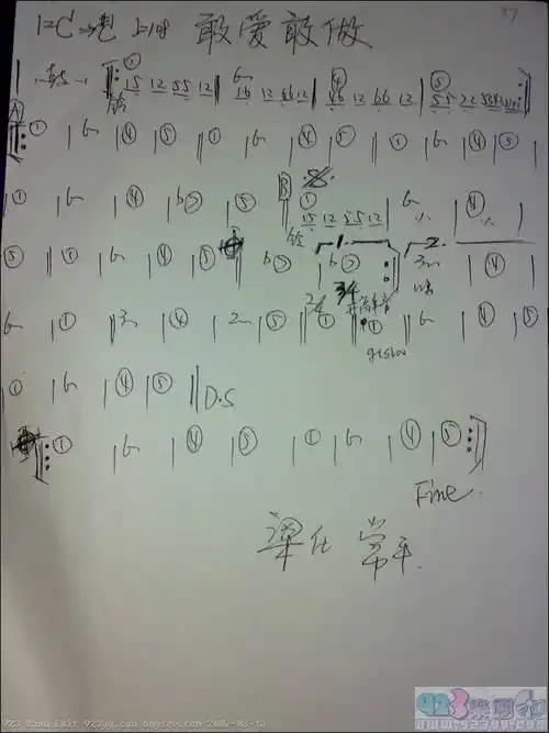 林子祥敢爱敢做吉他谱林子祥敢爱敢做简谱林子祥