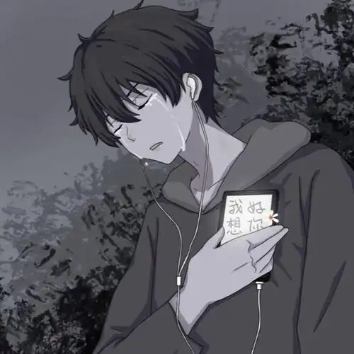 头像伤感男动漫头像