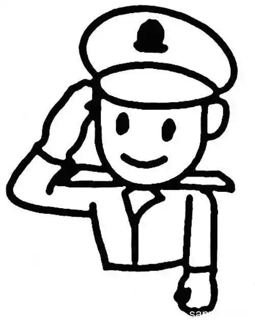人物简笔画警察