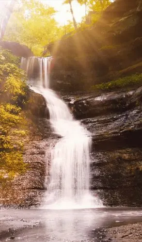唯美瀑布高清大自然风景