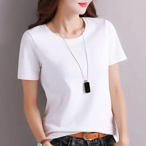 天蓬携姮娥(tpxhe)女士t恤 tpxhe 2020新款夏季白色短袖t恤女潮韩版