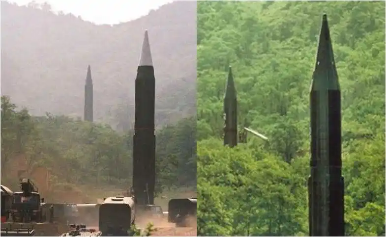 图片:密林中部署的东风-4中远程弹道导弹,是中国第一代远程地地战略