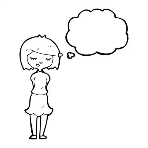 害羞的女人,向量,在白色背景上的卡通腼腆女人