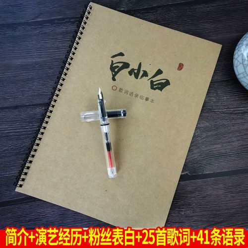 白小白歌词语录女生学生奶酪体情书翩翩体硬笔钢笔临摹描红练字帖