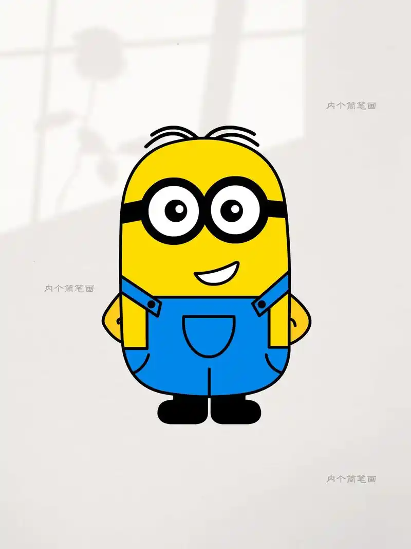 教你画可爱的小黄人简笔画,看一遍轻松拿捏.#简笔画 #亲子简 - 抖音