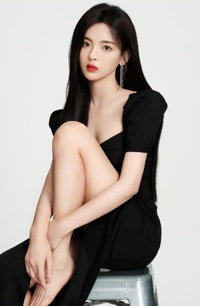 小仙女杨超越光脚上称照,杨超越的脚型比较修长脚指甲也修的很干净