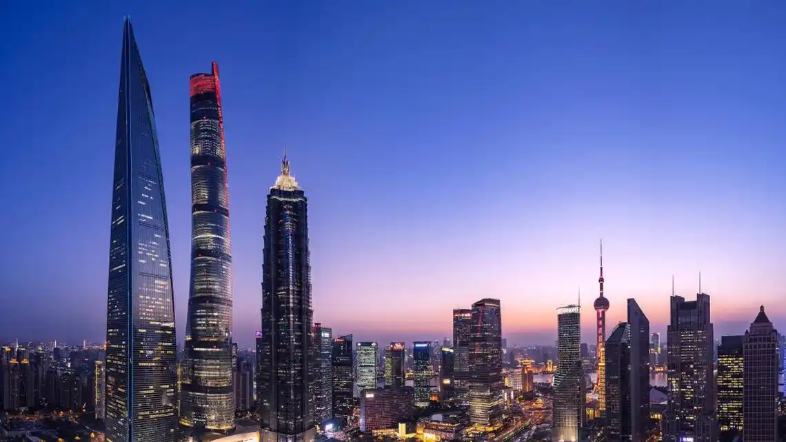 上海陆家嘴地标夜高清摄影图片