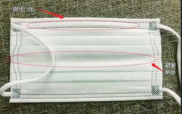 黑色一次性口罩正反面(口罩分正反 佩戴莫弄错)