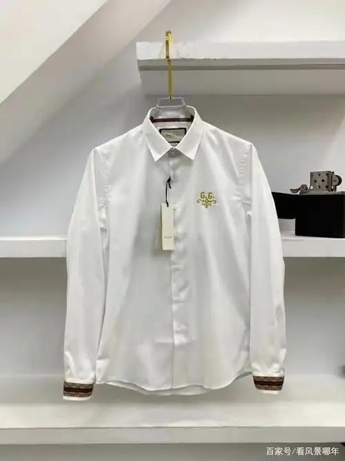 古驰秋季新款男士休闲衬衫商务休闲通勤打造时尚奢华身份象征