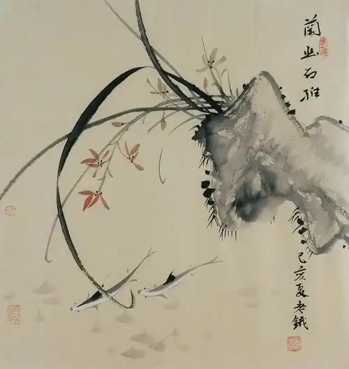 手绘字画客厅装饰画热销i060435老铁三尺斗方水墨国画花鸟画梅花