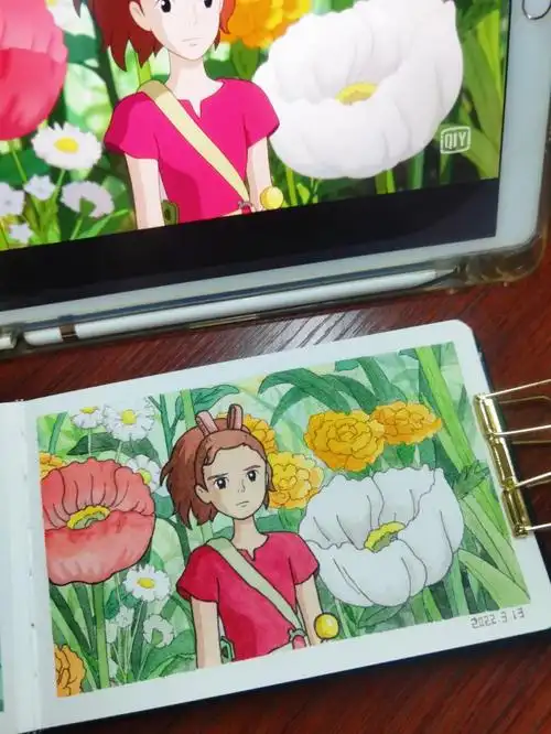 699水彩本:遵爵96水彩颜料:史明克学院级#画画的日常  #动漫