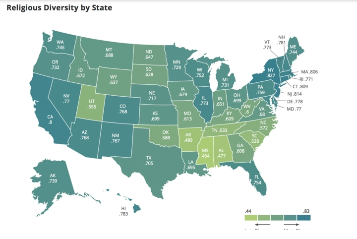此次调查也再次显示了近年来其他多个调查显示的结果,即美国非宗教