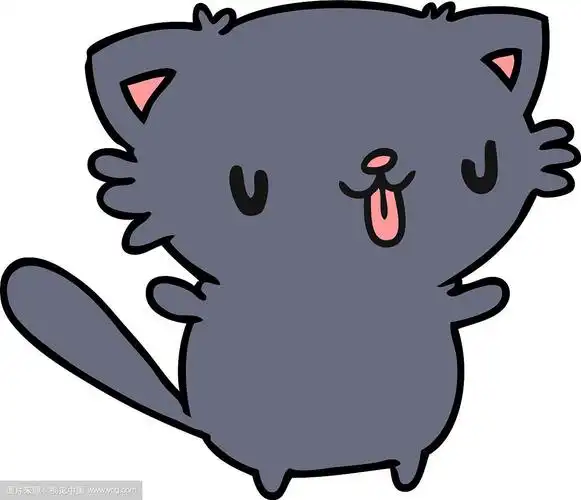 可爱的卡通猫