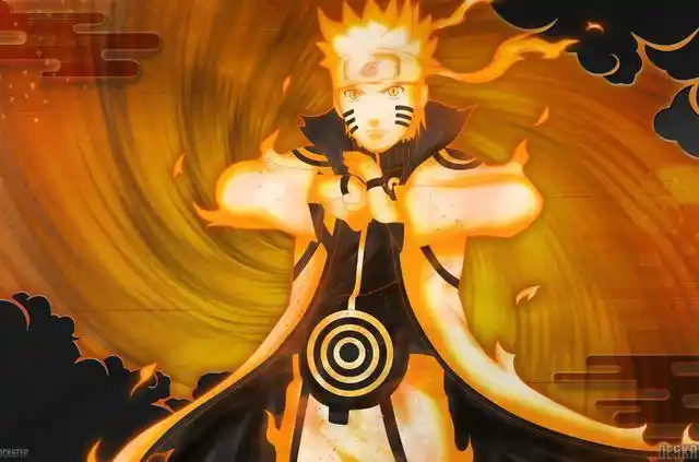 新英雄:九尾妖狐少年,漩涡鸣人火影忍者: 当主角开启九尾模式后, 雏田