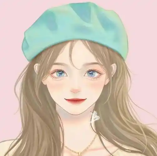 甜酷系手绘女生头像_微信_壁纸_后腿